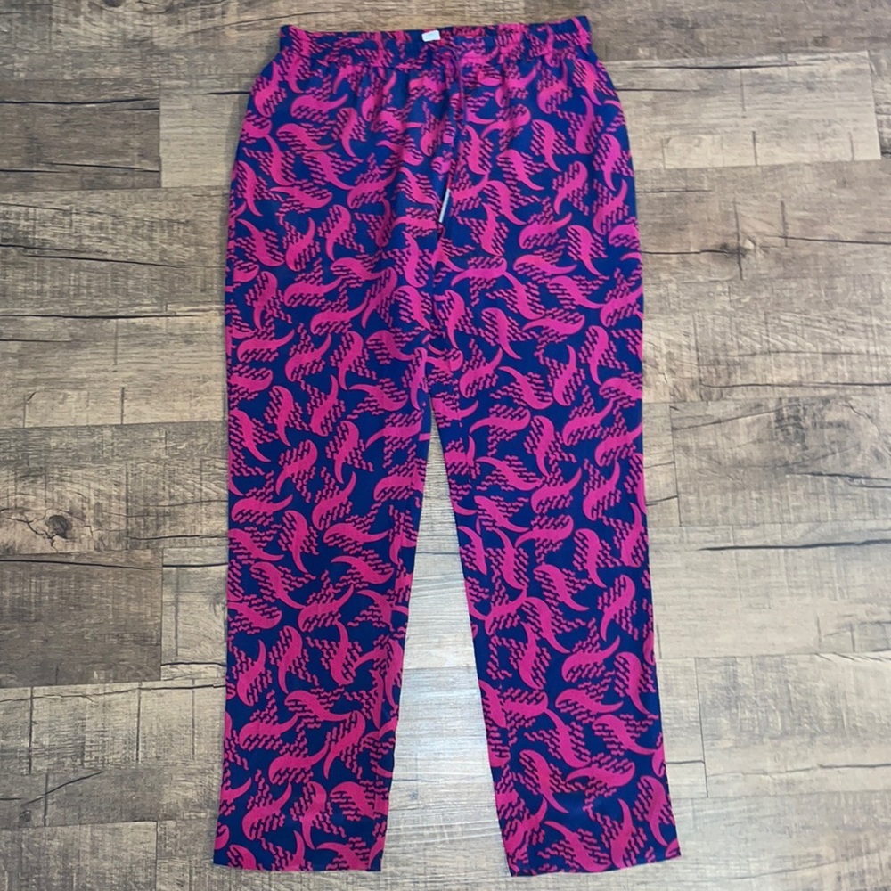 DVF silk pants with pockets